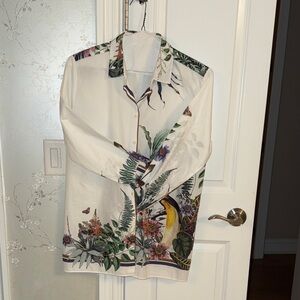 Vilagallo Multicolor Tropical Print Shirt